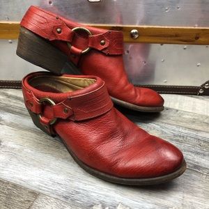 Frye Belted Harness Leather Mule size 9